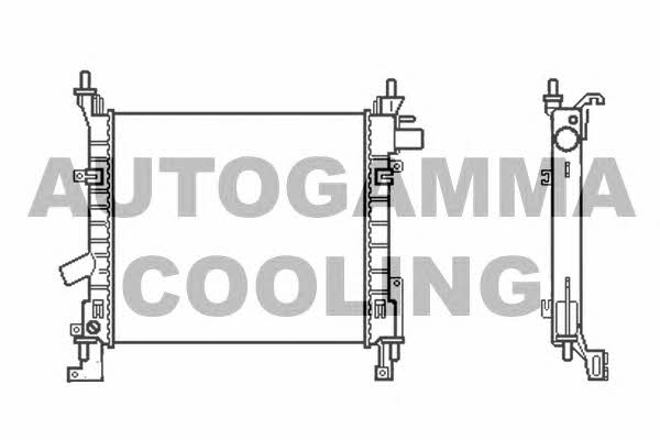 Autogamma 103429 Радіатор охолодження двигуна 103429: Купити в Україні - Добра ціна на EXIST.UA!