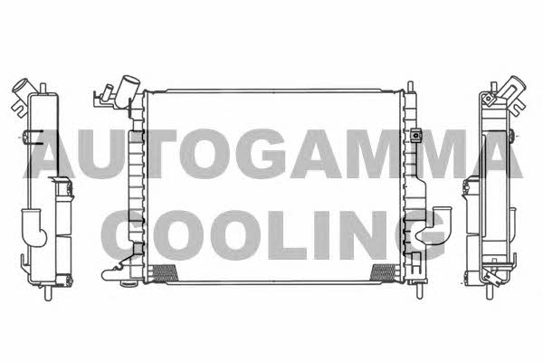 Autogamma 103600 Радіатор охолодження двигуна 103600: Купити в Україні - Добра ціна на EXIST.UA!