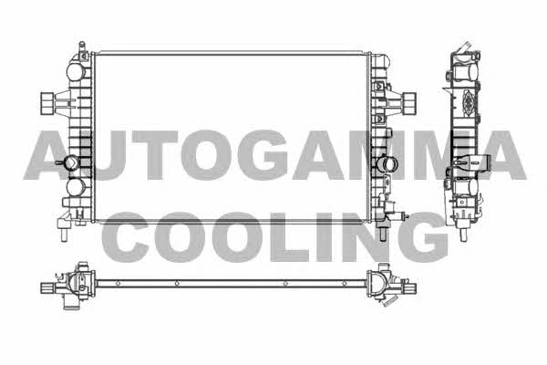 Autogamma 103628 Радіатор охолодження двигуна 103628: Купити в Україні - Добра ціна на EXIST.UA!
