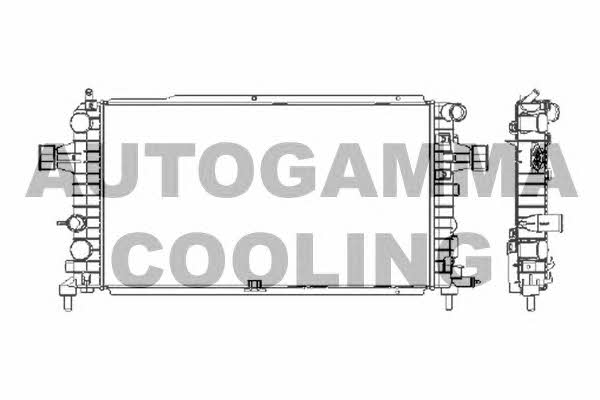 Autogamma 103629 Радіатор охолодження двигуна 103629: Приваблива ціна - Купити в Україні на EXIST.UA!