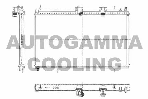 Autogamma 103643 Радіатор охолодження двигуна 103643: Купити в Україні - Добра ціна на EXIST.UA!