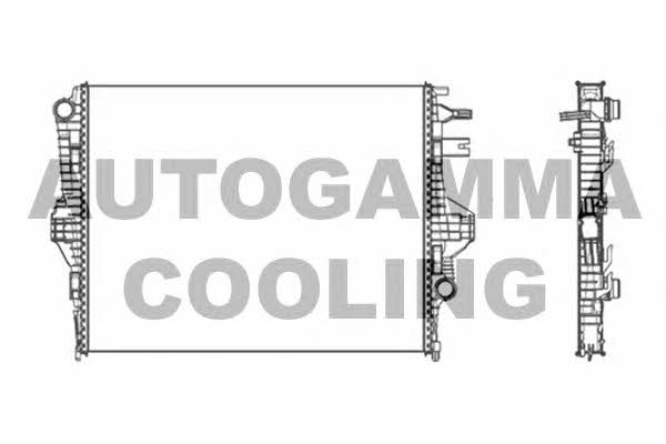 Autogamma 105680 Радіатор охолодження двигуна 105680: Купити в Україні - Добра ціна на EXIST.UA!