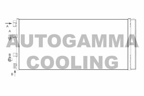 Autogamma 105714 Радіатор кондиціонера (Конденсатор) 105714: Купити в Україні - Добра ціна на EXIST.UA!