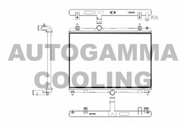 Autogamma 105770 Радіатор охолодження двигуна 105770: Купити в Україні - Добра ціна на EXIST.UA!