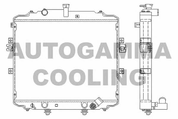 Autogamma 105793 Радіатор охолодження двигуна 105793: Купити в Україні - Добра ціна на EXIST.UA!