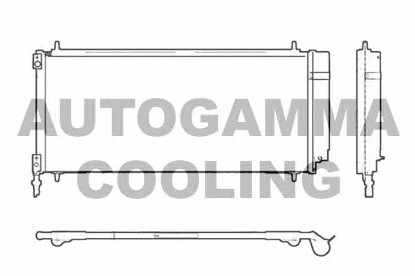 Autogamma 103709 Радіатор кондиціонера (Конденсатор) 103709: Купити в Україні - Добра ціна на EXIST.UA!