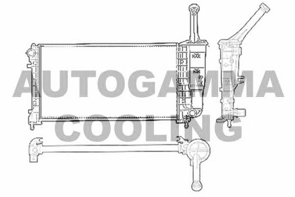 Autogamma 103758 Радіатор охолодження двигуна 103758: Купити в Україні - Добра ціна на EXIST.UA!