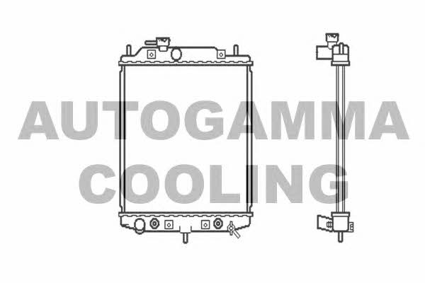 Autogamma 103910 Радіатор охолодження двигуна 103910: Приваблива ціна - Купити в Україні на EXIST.UA!