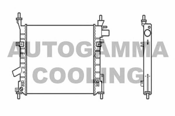 Autogamma 103919 Радіатор охолодження двигуна 103919: Приваблива ціна - Купити в Україні на EXIST.UA!