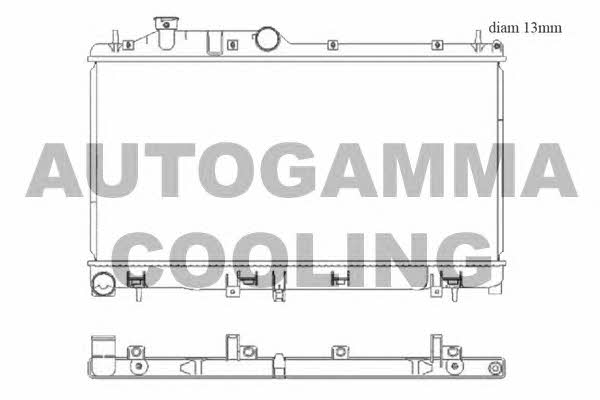 Autogamma 105933 Радіатор охолодження двигуна 105933: Приваблива ціна - Купити в Україні на EXIST.UA!