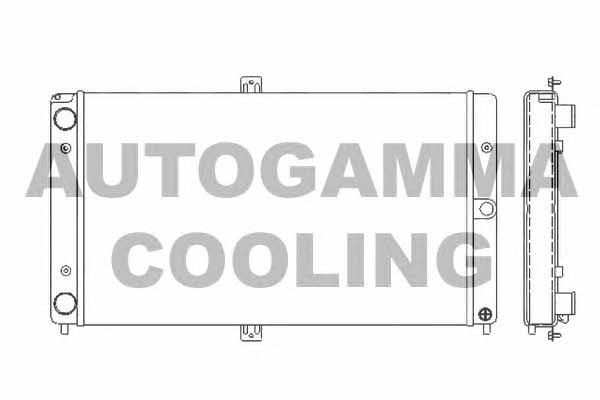 Autogamma 107035 Радіатор охолодження двигуна 107035: Купити в Україні - Добра ціна на EXIST.UA!