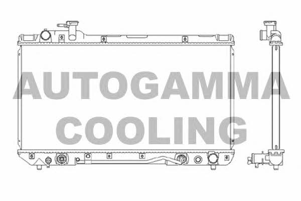 Autogamma 104000 Радіатор охолодження двигуна 104000: Купити в Україні - Добра ціна на EXIST.UA!