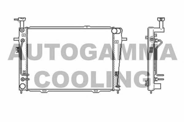 Autogamma 104009 Радіатор охолодження двигуна 104009: Приваблива ціна - Купити в Україні на EXIST.UA!