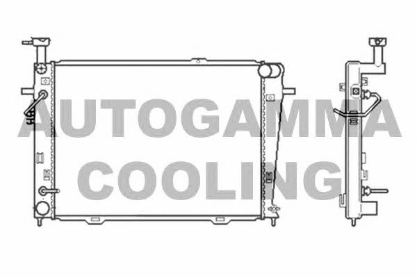 Autogamma 104012 Радіатор охолодження двигуна 104012: Приваблива ціна - Купити в Україні на EXIST.UA!
