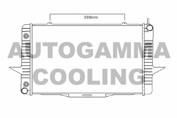 Autogamma 104165 Радіатор охолодження двигуна 104165: Купити в Україні - Добра ціна на EXIST.UA!