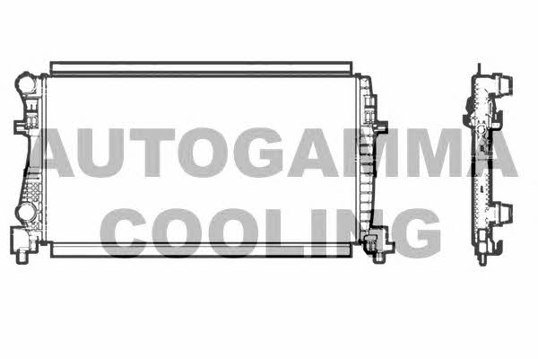 Autogamma 107245 Радіатор охолодження двигуна 107245: Купити в Україні - Добра ціна на EXIST.UA!