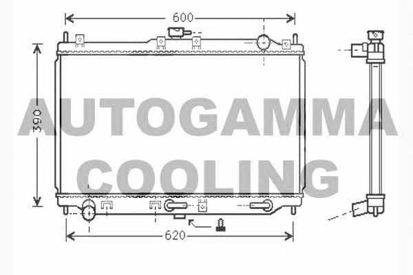 Autogamma 104285 Радіатор охолодження двигуна 104285: Купити в Україні - Добра ціна на EXIST.UA!