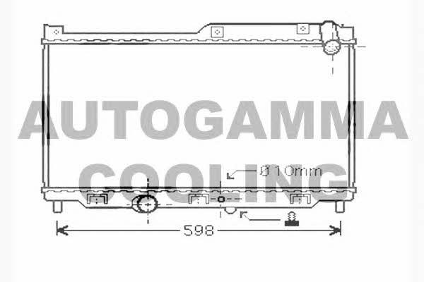 Autogamma 104286 Радіатор охолодження двигуна 104286: Приваблива ціна - Купити в Україні на EXIST.UA!