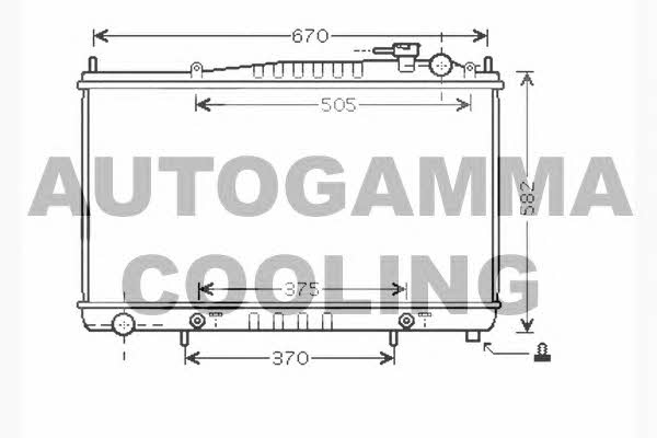 Autogamma 104298 Радіатор охолодження двигуна 104298: Купити в Україні - Добра ціна на EXIST.UA!