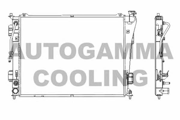 Autogamma 107390 Радіатор охолодження двигуна 107390: Купити в Україні - Добра ціна на EXIST.UA!