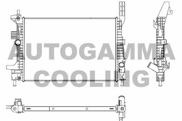 Autogamma 107533 Радіатор охолодження двигуна 107533: Купити в Україні - Добра ціна на EXIST.UA!