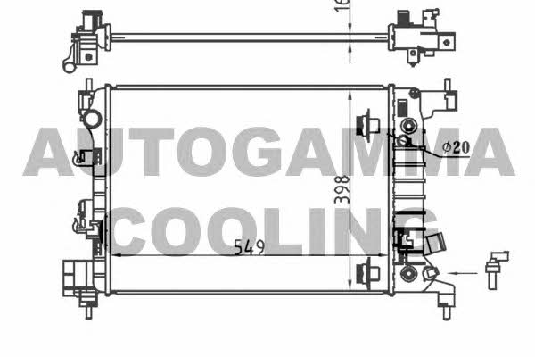 Autogamma 107528 Радіатор охолодження двигуна 107528: Купити в Україні - Добра ціна на EXIST.UA!