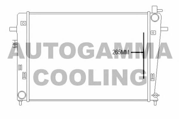 Autogamma 107375 Радіатор охолодження двигуна 107375: Купити в Україні - Добра ціна на EXIST.UA!