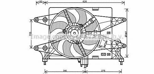 AVA FT7559 Вентилятор радіатора охолодження FT7559: Купити в Україні - Добра ціна на EXIST.UA!