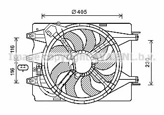 AVA FT7601 Вентилятор радіатора охолодження FT7601: Купити в Україні - Добра ціна на EXIST.UA!