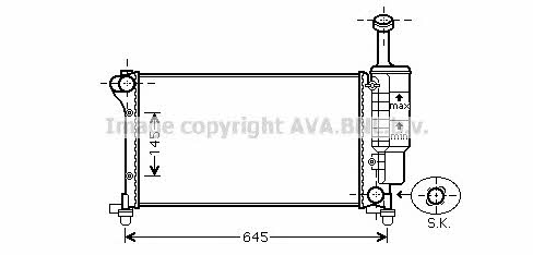 AVA FTA2335 Радіатор охолодження двигуна FTA2335: Купити в Україні - Добра ціна на EXIST.UA!