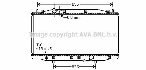 HD2218 AVA Радіатор охолодження двигуна