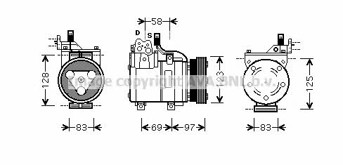 HYAK093 AVA Компресор кондиціонера