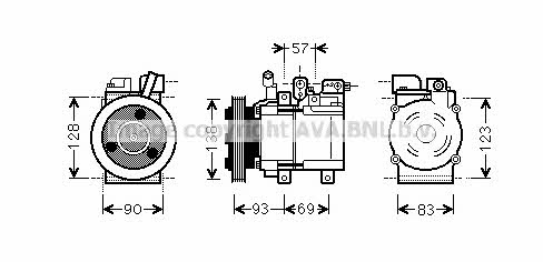 AVA HYK259 Компресор кондиціонера HYK259: Купити в Україні - Добра ціна на EXIST.UA!