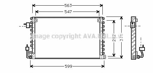AVA PE5180 Радіатор кондиціонера (Конденсатор) PE5180: Купити в Україні - Добра ціна на EXIST.UA!