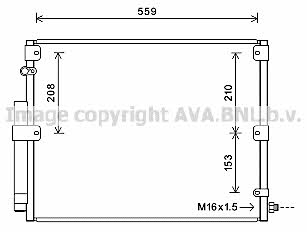 TO5617D AVA Радиатор кондиционера (Конденсатор)