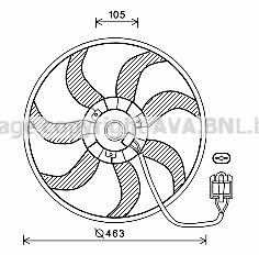 AVA OL7657 Вентилятор радіатора охолодження OL7657: Купити в Україні - Добра ціна на EXIST.UA!