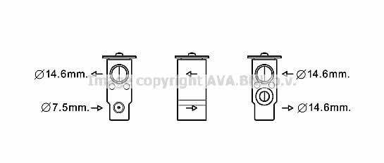 AVA HY1397 Клапан розширювальний кондиціонеру HY1397: Купити в Україні - Добра ціна на EXIST.UA!