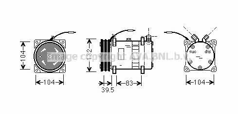 UVAK035 AVA Компресор кондиціонера