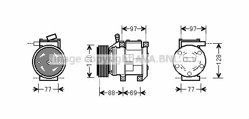 KAAK117 AVA Компрессор кондиционера