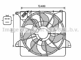 AVA KA7541 Вентилятор радіатора охолодження KA7541: Купити в Україні - Добра ціна на EXIST.UA!
