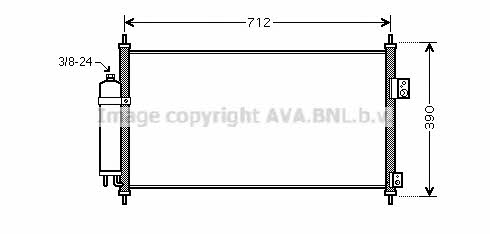 AVA DN5263D Радіатор кондиціонера (Конденсатор) DN5263D: Купити в Україні - Добра ціна на EXIST.UA!