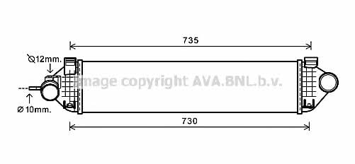 Інтеркулер турбіни Форд: FDA4473 AVA Інтеркулер