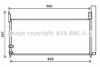 TO5692D AVA Радиатор кондиционера (Конденсатор)