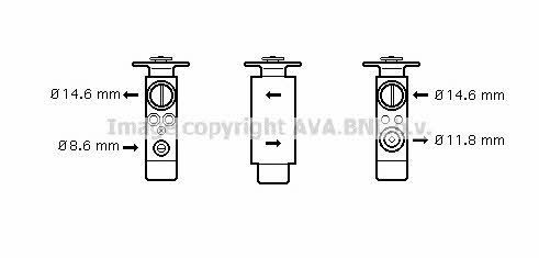 AVA JR1046 Клапан розширювальний кондиціонеру JR1046: Купити в Україні - Добра ціна на EXIST.UA!