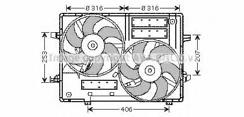 AVA JR7501 Вентилятор радіатора охолодження JR7501: Купити в Україні - Добра ціна на EXIST.UA!