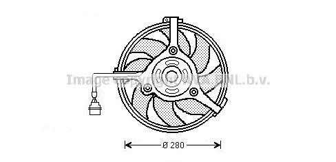 AI7510 AVA Вентилятор радиатора охлаждения
