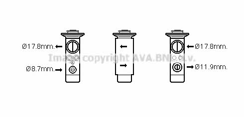 AVA ME1273 Клапан розширювальний кондиціонеру ME1273: Купити в Україні - Добра ціна на EXIST.UA!