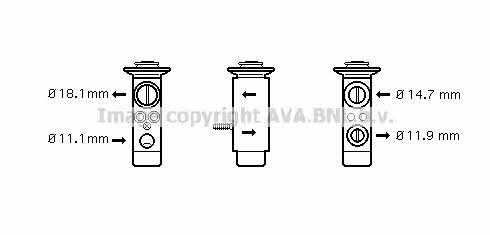 AVA MS1112 Клапан розширювальний кондиціонеру MS1112: Купити в Україні - Добра ціна на EXIST.UA!
