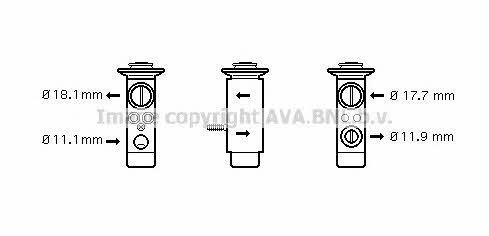 AVA MS1124 Клапан розширювальний кондиціонеру MS1124: Приваблива ціна - Купити в Україні на EXIST.UA!