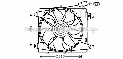 AVA TO7555 Вентилятор радіатора охолодження TO7555: Купити в Україні - Добра ціна на EXIST.UA!